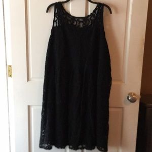 Black lace cocktail dress- lane Bryant